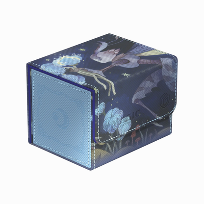Ultimate Guard Deck Box Sidewinder 100+ Xenoskin mit Lorwyn Eclipsed Artwork in Blau-Violett, Premium Deckbox für Magic Karten
