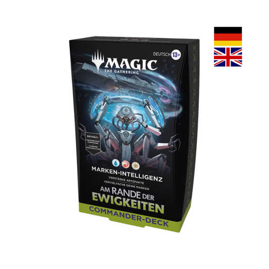 Magic The Gathering Commander Deck „Am Rande der Ewigkeiten“ auf Deutsch – Marken-Intelligenz mit Fokus auf Artefakte, ideal für Commander-Fans.