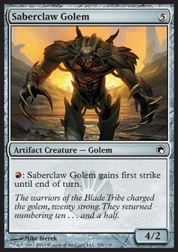 Saberclaw Golem - Scars of Mirrodin (Common) [200]
