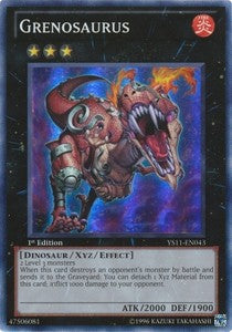 Grenosaurus (V.1 - Super Rare) - Starter Deck: Dawn of the Xyz (Super Rare) [043]