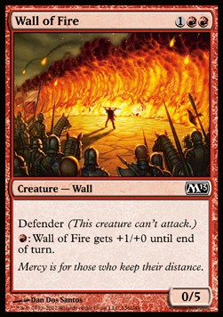 Wall of Fire - Magic 2013 (Common) [M13-156]