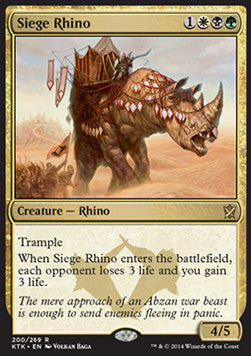 Siege Rhino - Khans of Tarkir (Rare) [200]