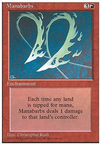 Manabarbs - Fourth Edition: Alternate (Rare)