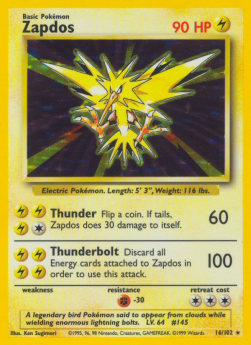 Zapdos - Base Set (Holo Rare) [16]