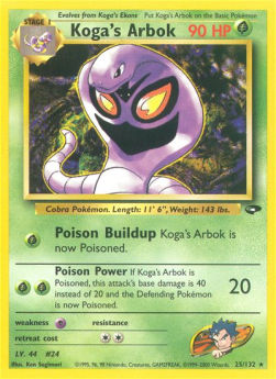 Koga's Arbok - Gym Challenge (Rare) [GC-25]