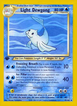 Light Dewgong - Neo Destiny (Uncommon) [NDE-45]