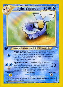 Light Vaporeon - Neo Destiny (Uncommon) [NDE-52]