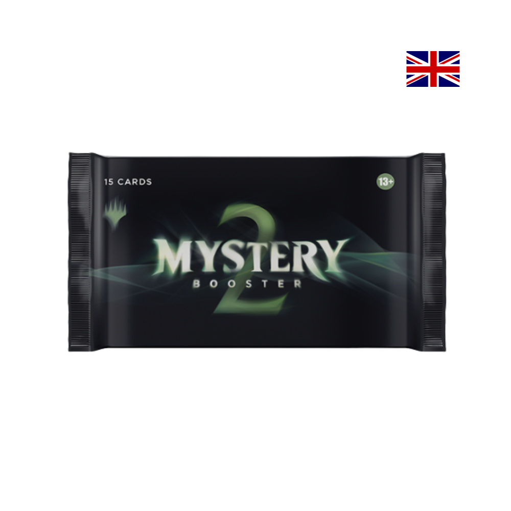 Magic The Gathering Mystery Booster 2 – englisches Boosterpack mit 15 zufälligen Karten für Sammler und Draft-Fans.