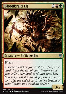 Bloodbraid Elf - Commander 2016 (Uncommon) [184]