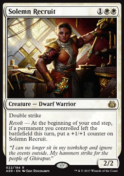 Solemn Recruit - Aether Revolt (Rare) [22]