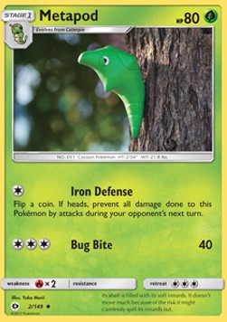 Metapod - Sun & Moon (Uncommon) [2]