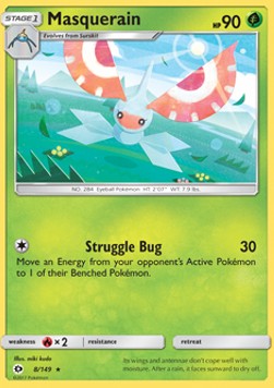 Masquerain - Sun & Moon (Rare) [8]