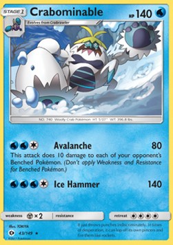 Crabominable - Sun & Moon (Rare) [43]