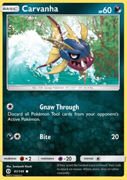 Carvanha - Sun & Moon (Common) [81]