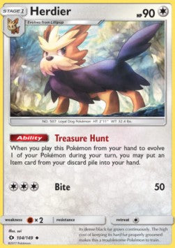 Herdier - Sun & Moon (Uncommon) [104]