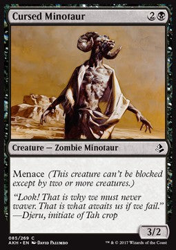 Cursed Minotaur - Amonkhet (Common) [AKH-85]