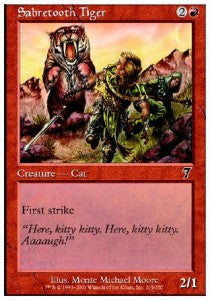 Sabretooth Tiger - Seventh Edition (Common) [7ED-215]