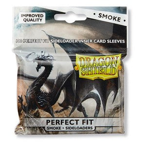100 Dragon Shield Perfect Fit Sideloader Sleeves - Smoke