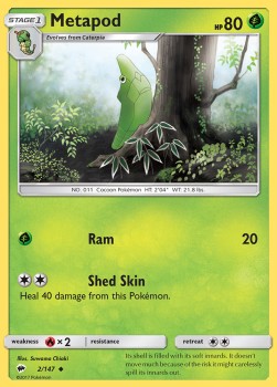 Metapod - Burning Shadows (Uncommon) [2]