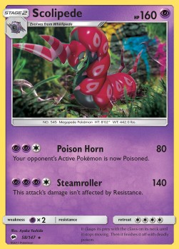 Scolipede - Burning Shadows (Rare) [58]