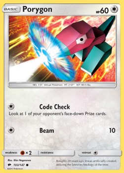 Porygon - Burning Shadows (Common) [103]
