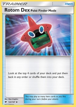 Rotom Dex Poké Finder Mode - Burning Shadows (Uncommon) [122]