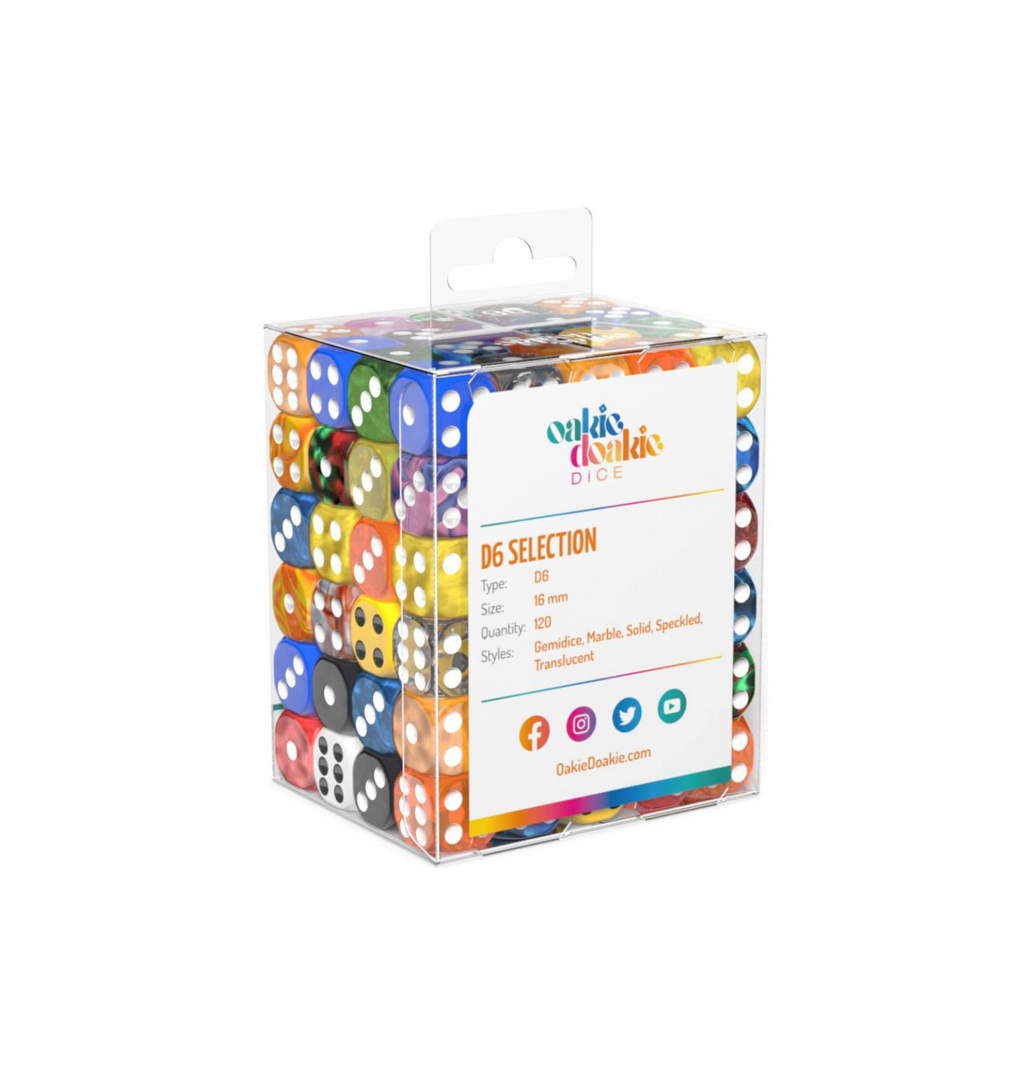 W6 Würfel - Retail Pack Mixed (120)