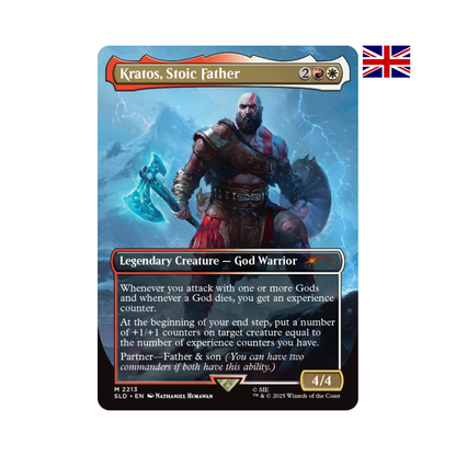 Kratos Stoic Father Magic The Gathering Karte Secret Lair God of War Ragnarök Norse Set Englisch