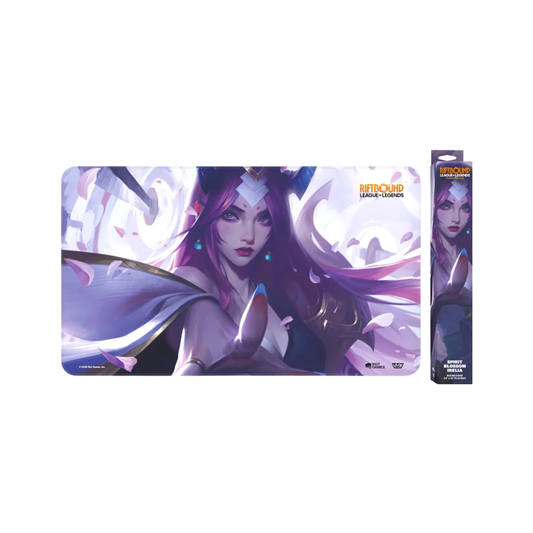 Riftbound League of Legends Playmat Spirit Blossom Irelia mit eleganter Fantasy-Illustration und offizieller Riot Games Lizenz