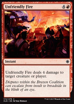 Unfriendly Fire - Ixalan (Common) [XLN-172]