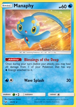 Manaphy - Shining Legends (Holo Rare) [25]