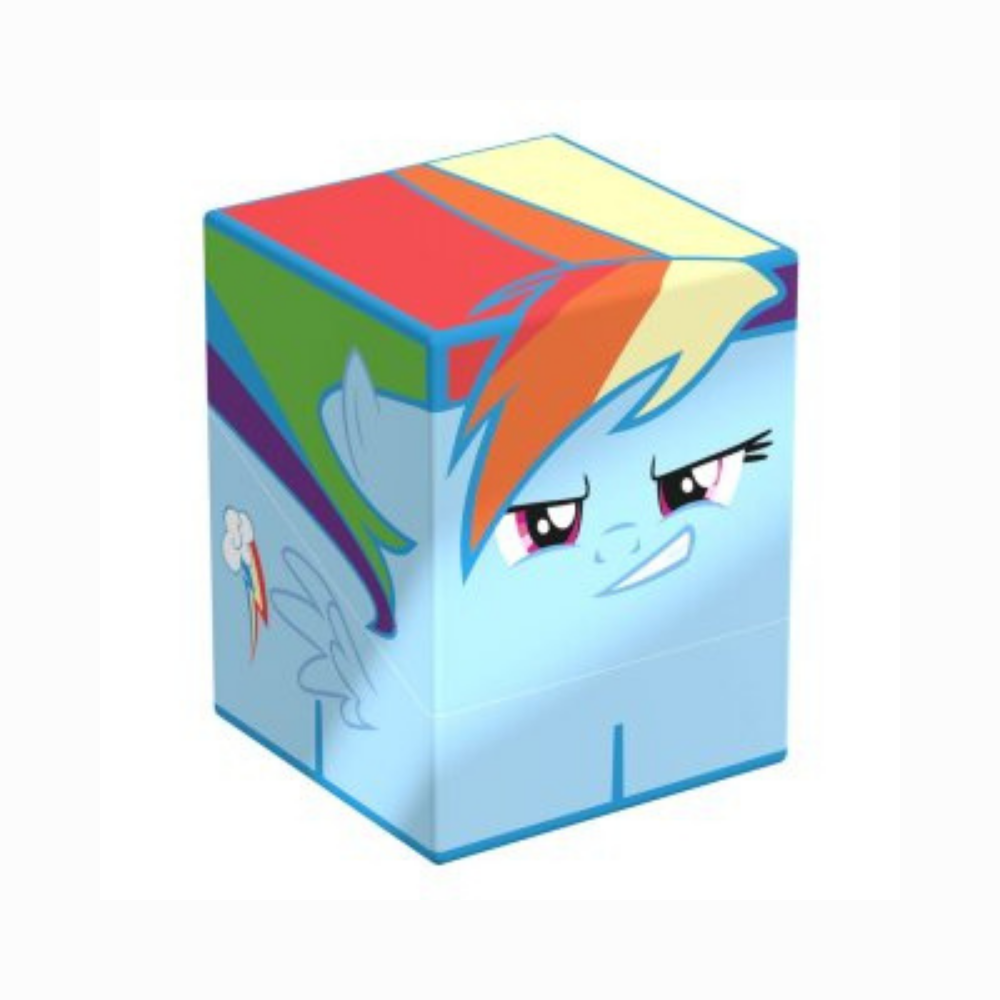 Ultimate Guard Squaroe Deckbox My Little Pony – Rainbow Dash Design, farbenfrohe Deckbox für Sammelkarten