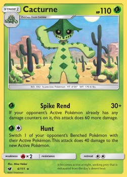 Cacturne - Crimson Invasion (Rare) [6]