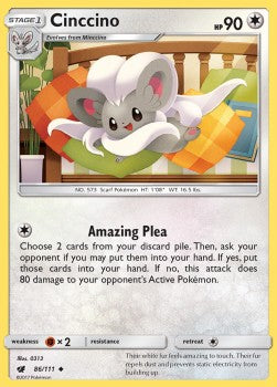 Cinccino - Crimson Invasion (Uncommon) [86]