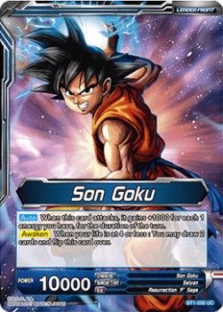 Son Goku // Super Saiyan Blue Son Goku (V.1 - Uncommon) - Galactic Battle (Uncommon) [030]