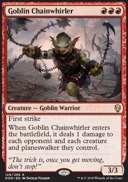 Goblin Chainwhirler - Dominaria (Rare) [DOM-129]