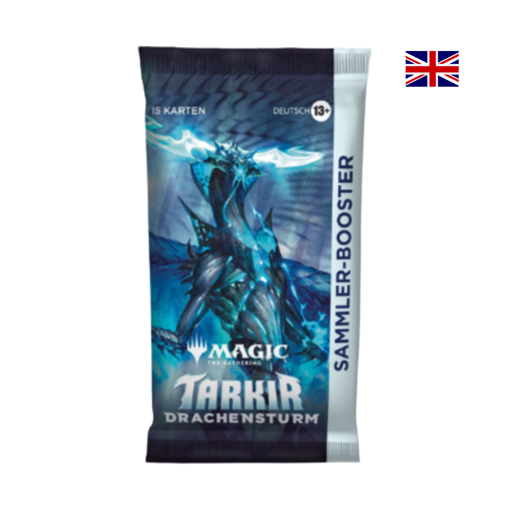 Magic The Gathering Tarkir Drachensturm Sammler-Booster – Collector Booster mit 15 Premiumkarten für Drachenfans.