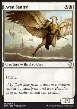 Aven Sentry - Dominaria (Common) [3]
