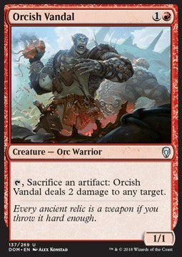 Orcish Vandal - Dominaria (Uncommon) [137]