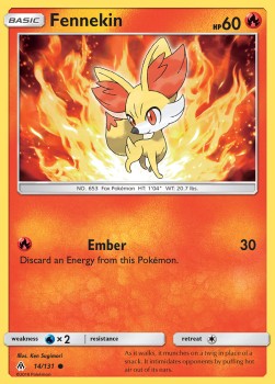 Fennekin - Forbidden Light (Common) [14]