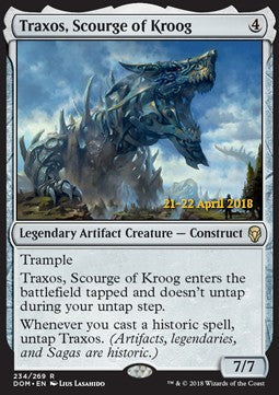 Traxos, Scourge of Kroog - Dominaria: Promos (Rare) [PDOM-234]