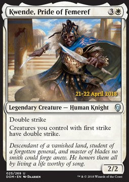 Kwende, Pride of Femeref - Dominaria: Promos (Uncommon) [PDOM-25]