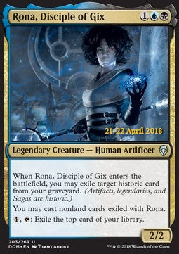 Rona, Disciple of Gix - Dominaria: Promos (Uncommon) [PDOM-203]