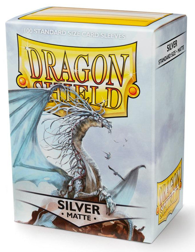 100 Dragon Shield Sleeves - Matte Silver
