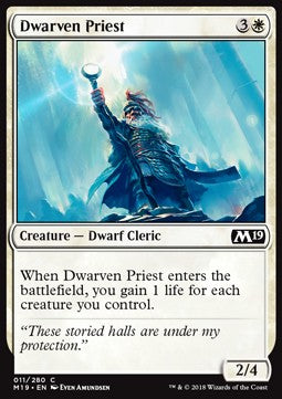 Dwarven Priest - Core 2019 (Common) [M19-11]