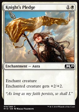 Knight's Pledge - Core 2019 (Common) [M19-19]