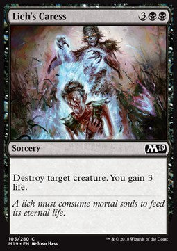 Lich's Caress - Core 2019 (Common) [M19-105]