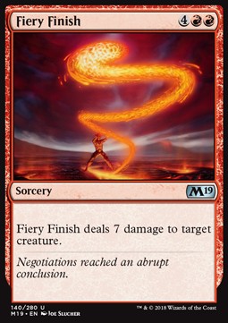 Fiery Finish - Core 2019 (Uncommon) [M19-140]