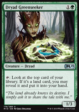 Dryad Greenseeker - Core 2019 (Uncommon) [M19-178]