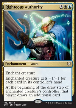 Righteous Authority - Commander 2018 (Rare) [188]